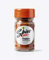 Glass Jar with Chili Powder Mockup