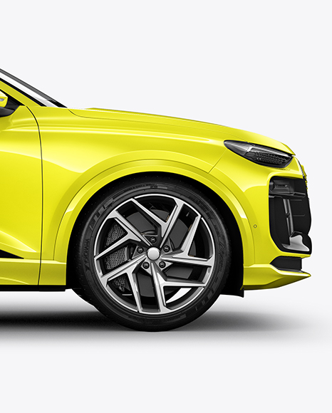 Electric Premium SUV Mockup - Side View