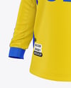 Long Sleeve Soccer Jersey Mockup - Half Side View