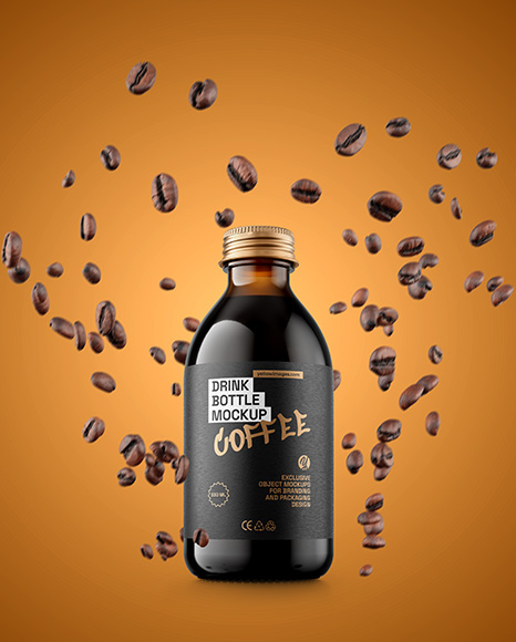 Cold Brew Coffee Bottle Mockup