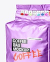 Metallic Coffee Bag Mockup