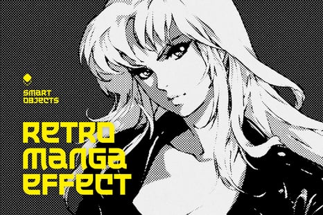 Retro Manga Design Effect - Actions & Presets
