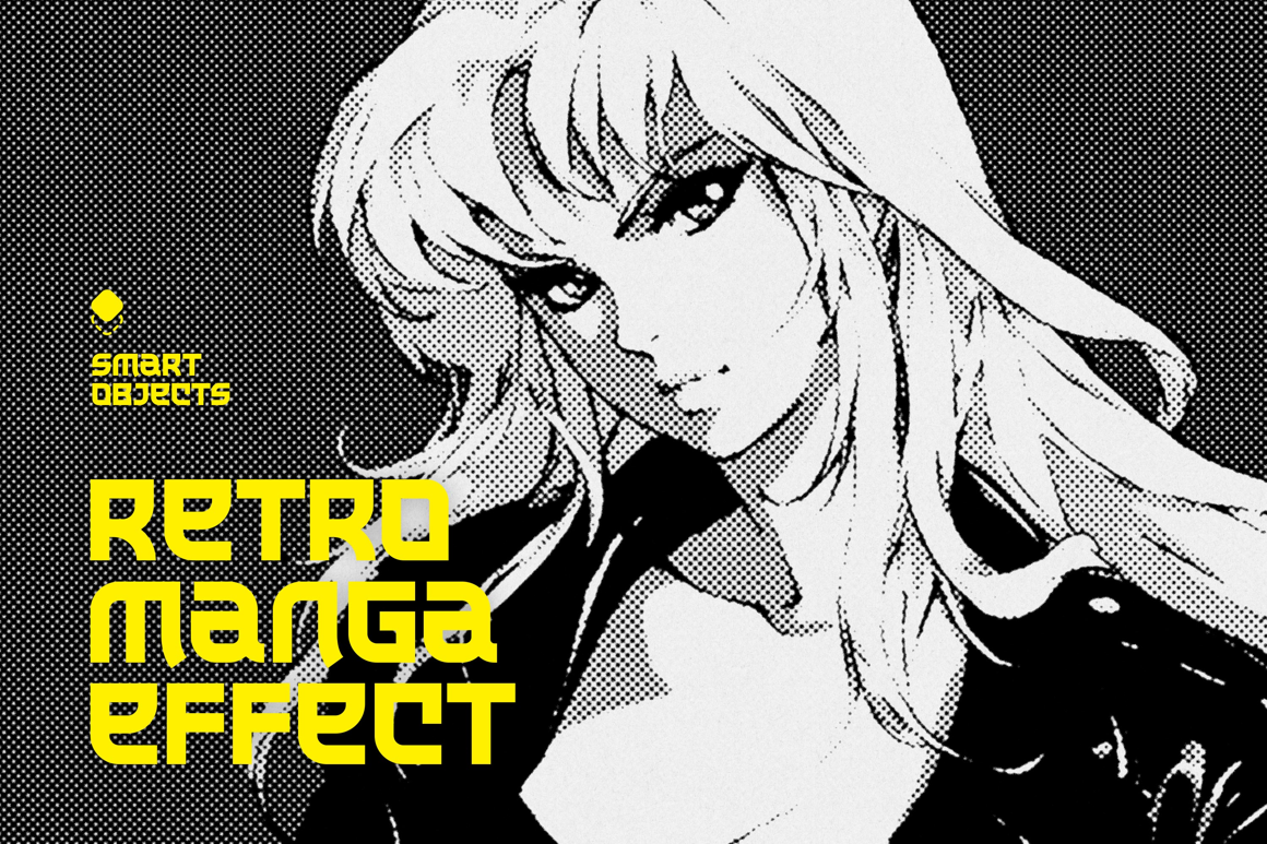Retro Manga Design Effect