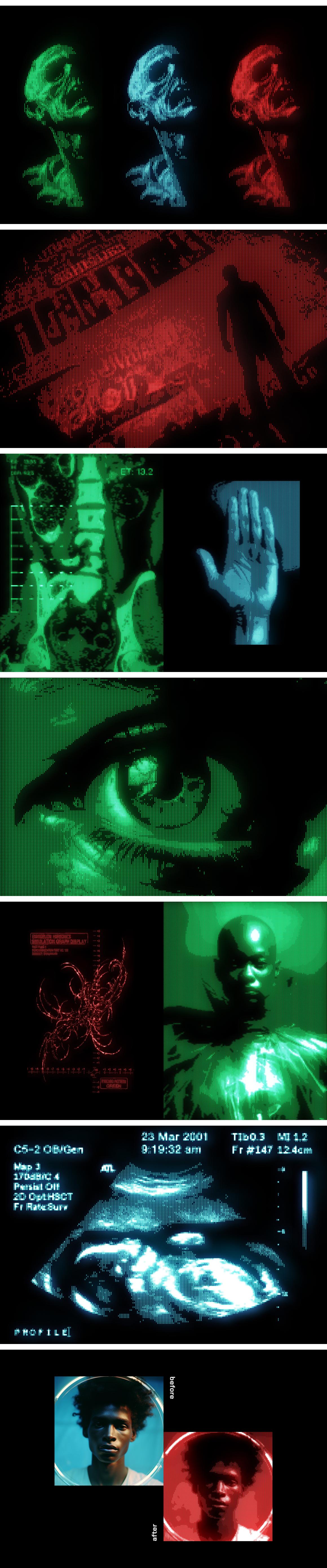 Analog Retro-Futuristic Monitor Effect