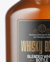 Clear Glass Whisky Bottle Mockup
