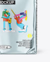 Metallic Coffee Bag Mockup