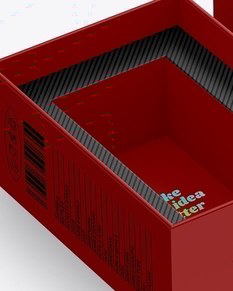 Empty Opened Box Mockup