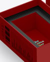 Empty Opened Box Mockup