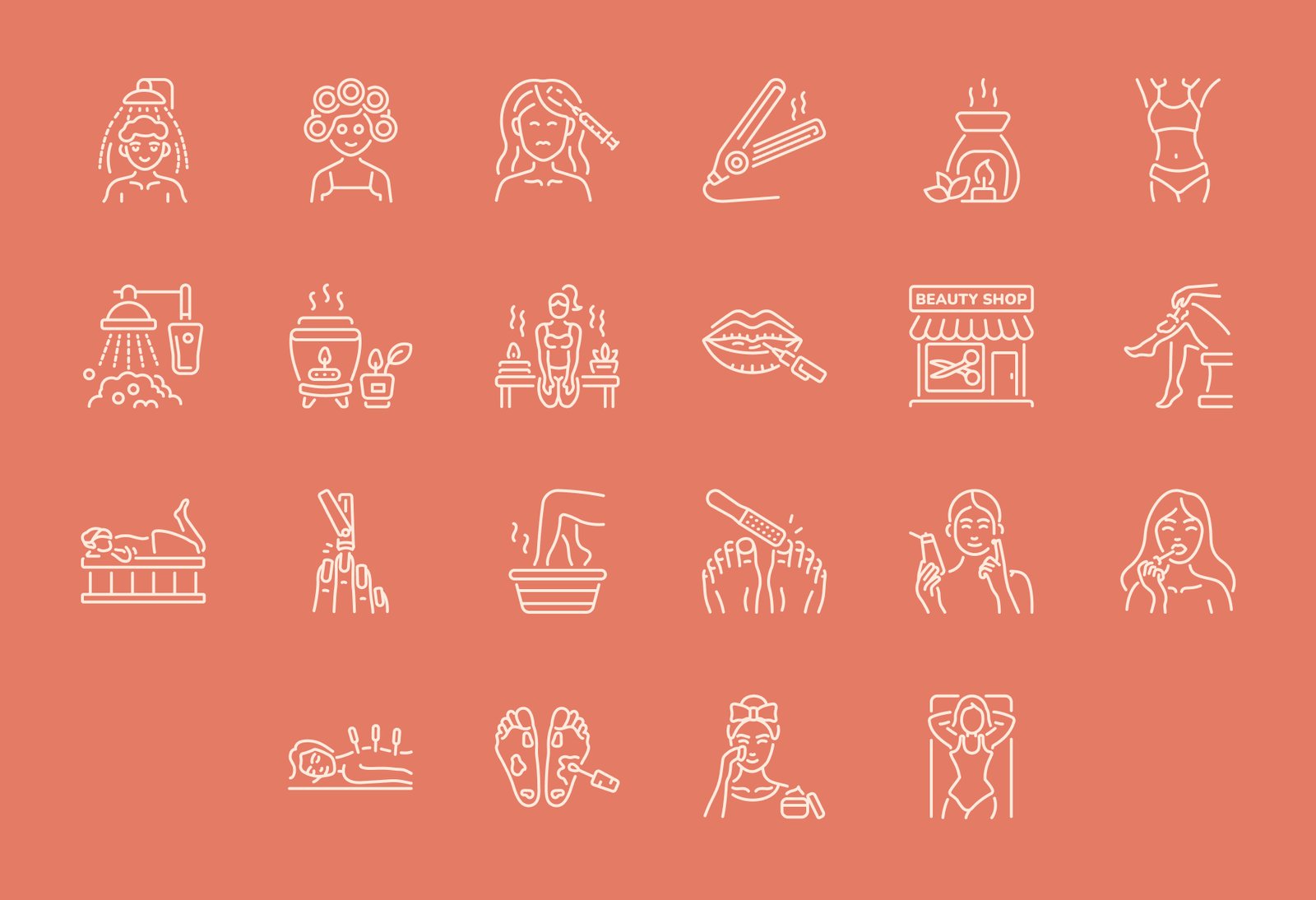 Beauty Icon Art Set