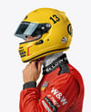 Man Wearing Racing Kit Mockup