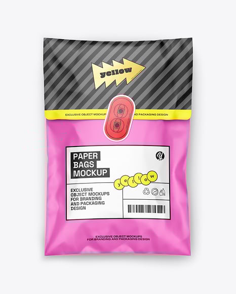 Paper Mailing Bag Mockup