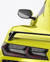 Sport Car Mockup - Back View