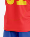 Soccer Kit Mockup - Back Half Side View