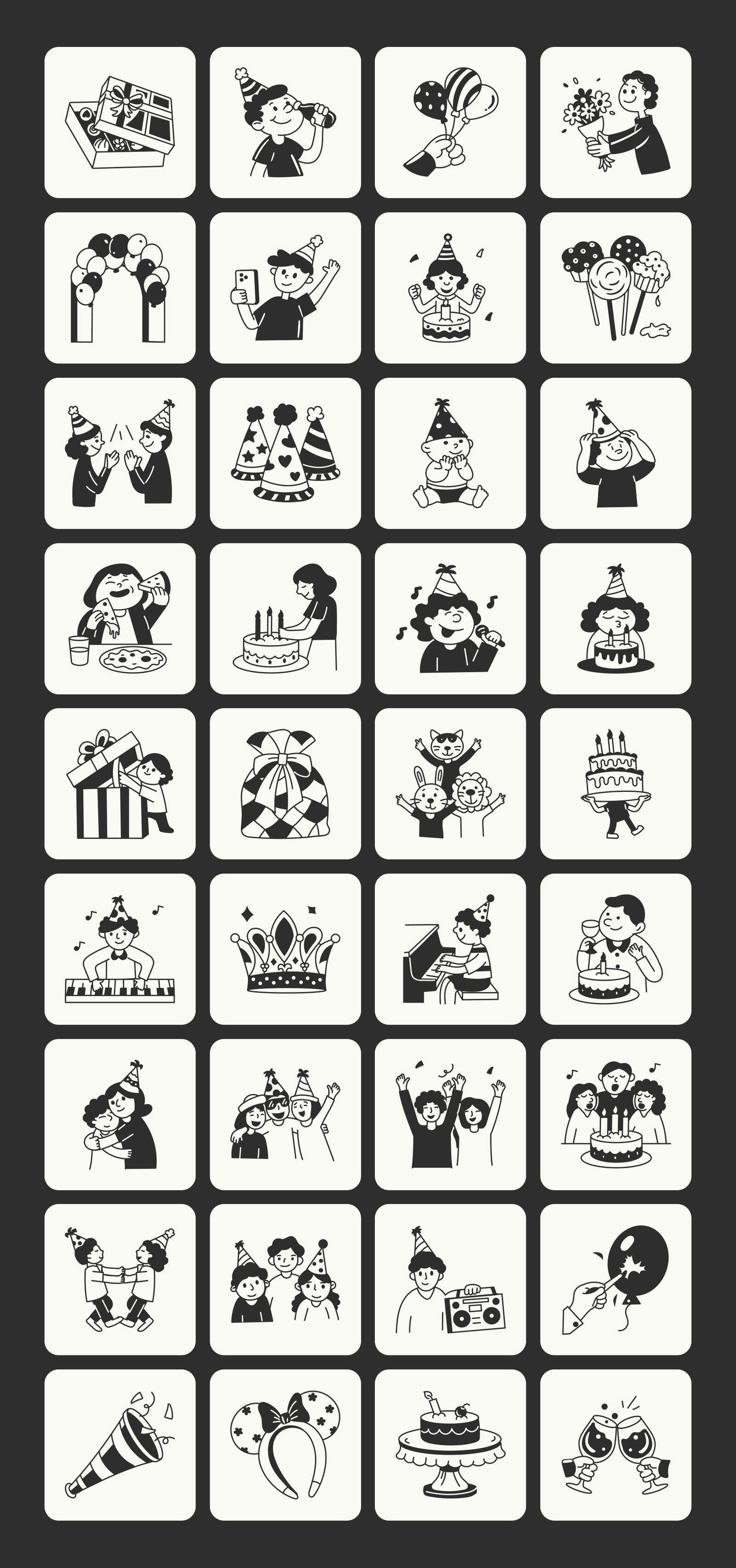 Birthday Doodles Collection