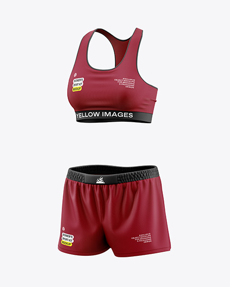 Women's Sport Kit Mockup - Half Side View