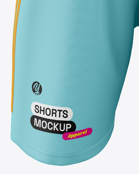 Soccer Shorts Mockup - Back View
