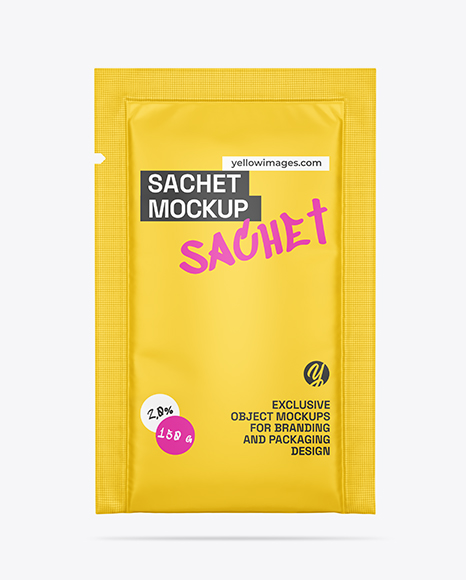 Matte Sachet Mockup