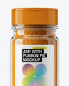 Glass Jar with Pumpkin Pie Spice Mockup