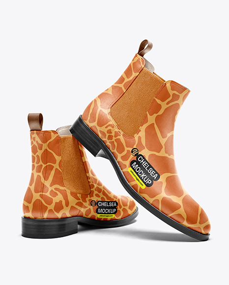 Pair of Chelsea Boots Mockup - Chelsea Boot mockups