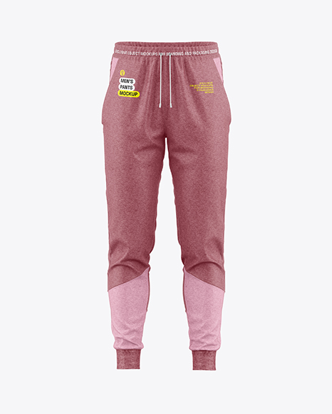 Heather Men’s Pants Mockup - Front View