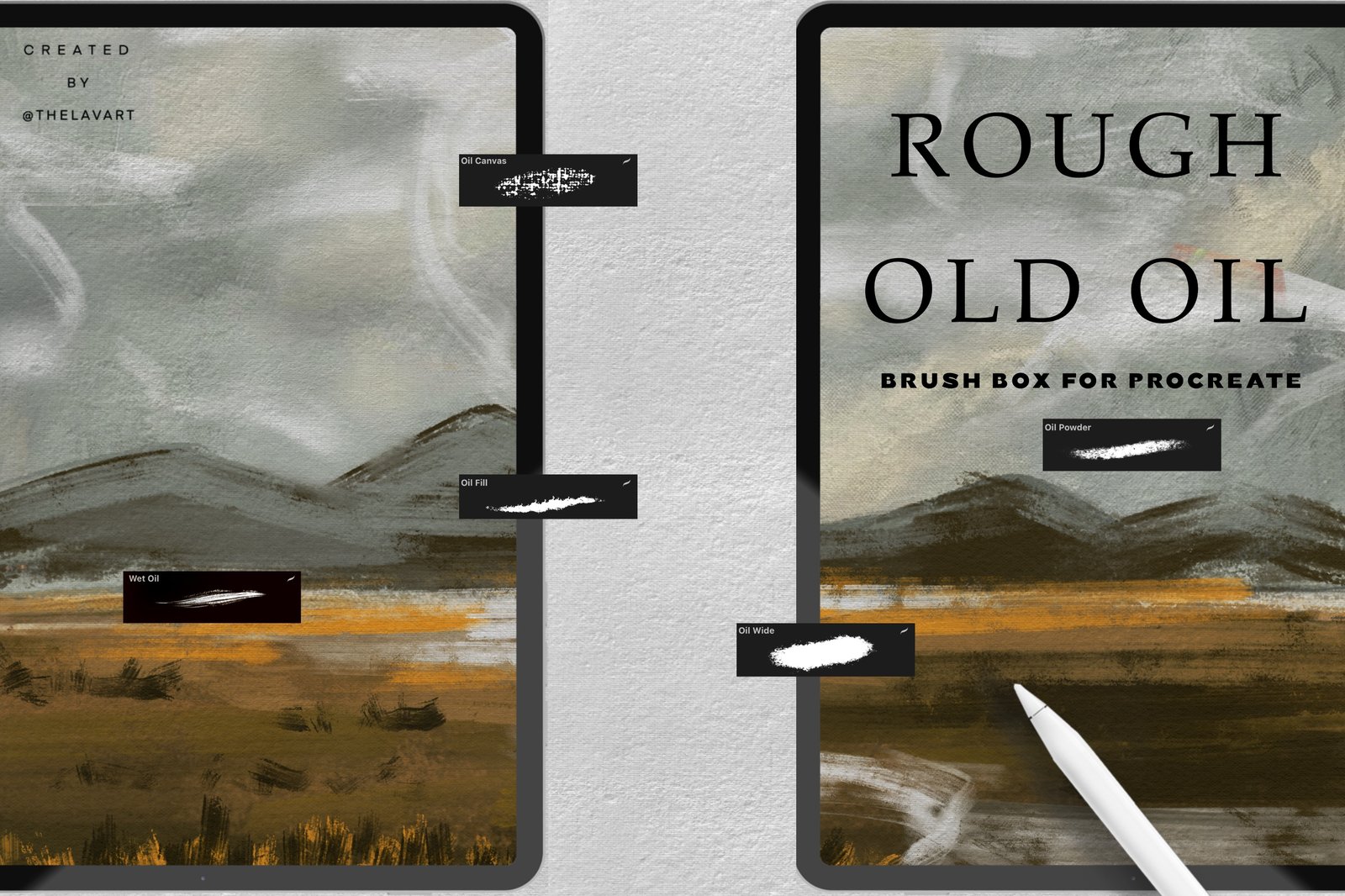 Rough Old Oil Procreate Box