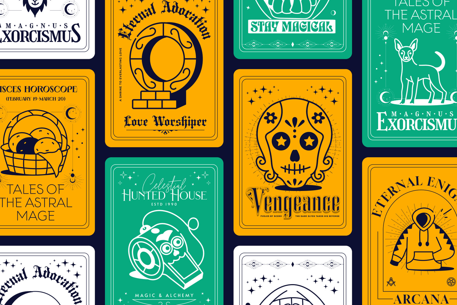Mexican Doodles Icons Set