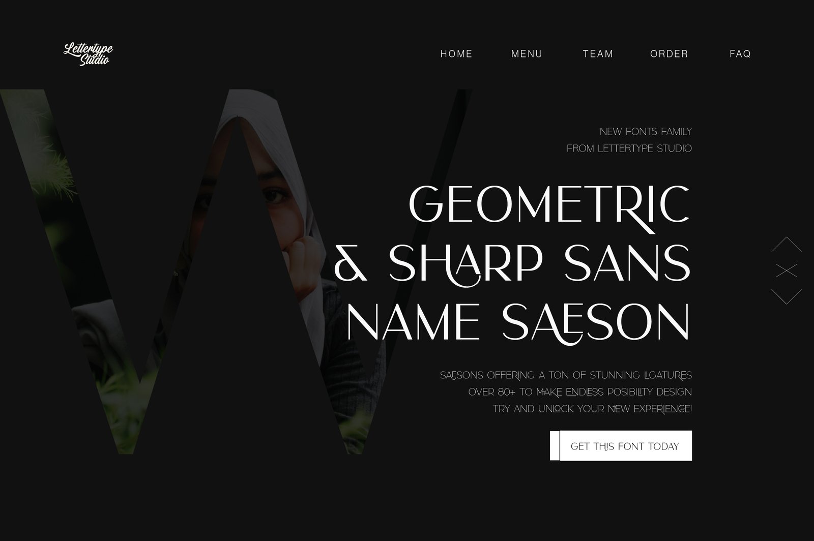Saeson a Sharp Geometric Display Sans Serif