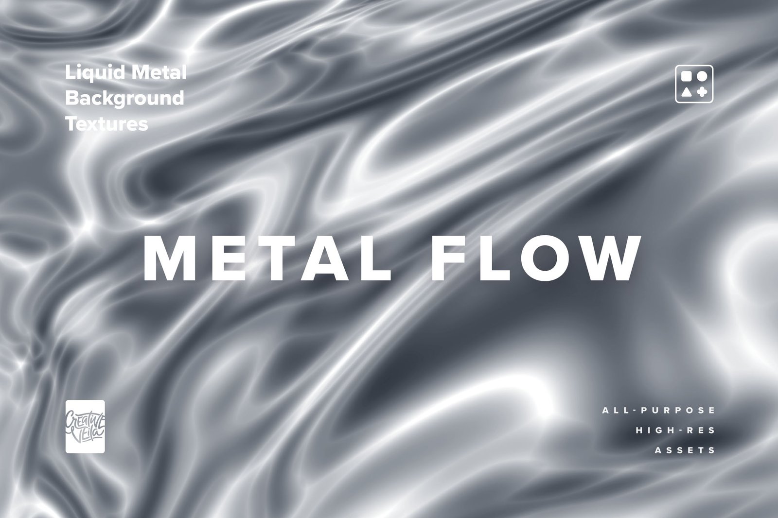 Liquid Metal Background Textures