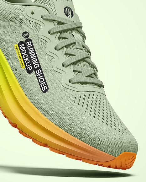 Floating Running Shoe Mockup