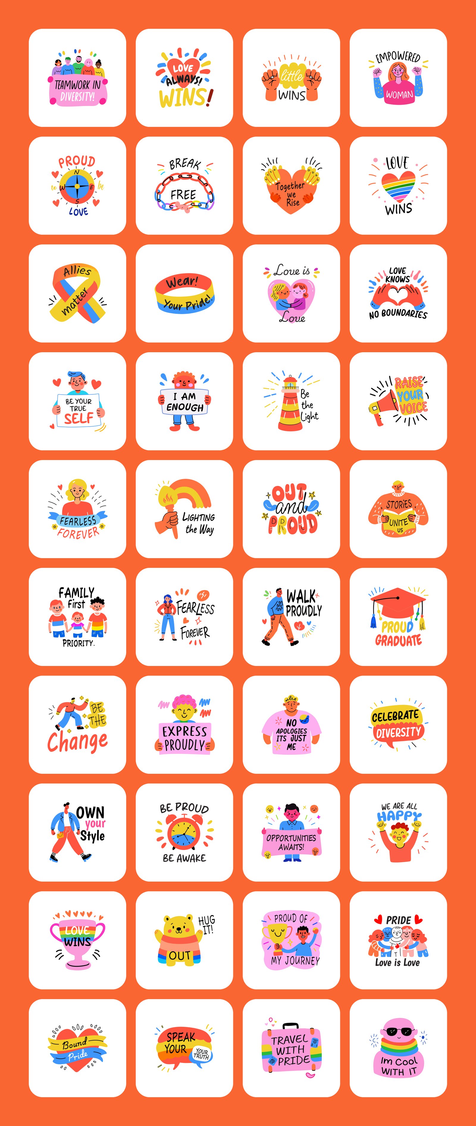Pride Stickers Collection