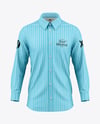 Men's Long Sleeve Shirt Mockup - Front View