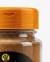 Glass Jar with Cinnamon Powder Mockup