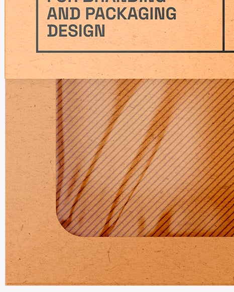Empty Kraft Box Mockup