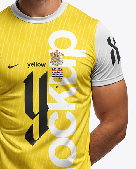 Man Wearing a Full Soccer Kit Mockup