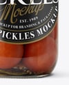 Glass Jar with Pickled Tomatoes Mockup