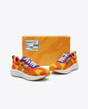 Running Shoes with Box Mockup