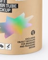 Kraft Paper Tube Mockup – High-Angle Shot