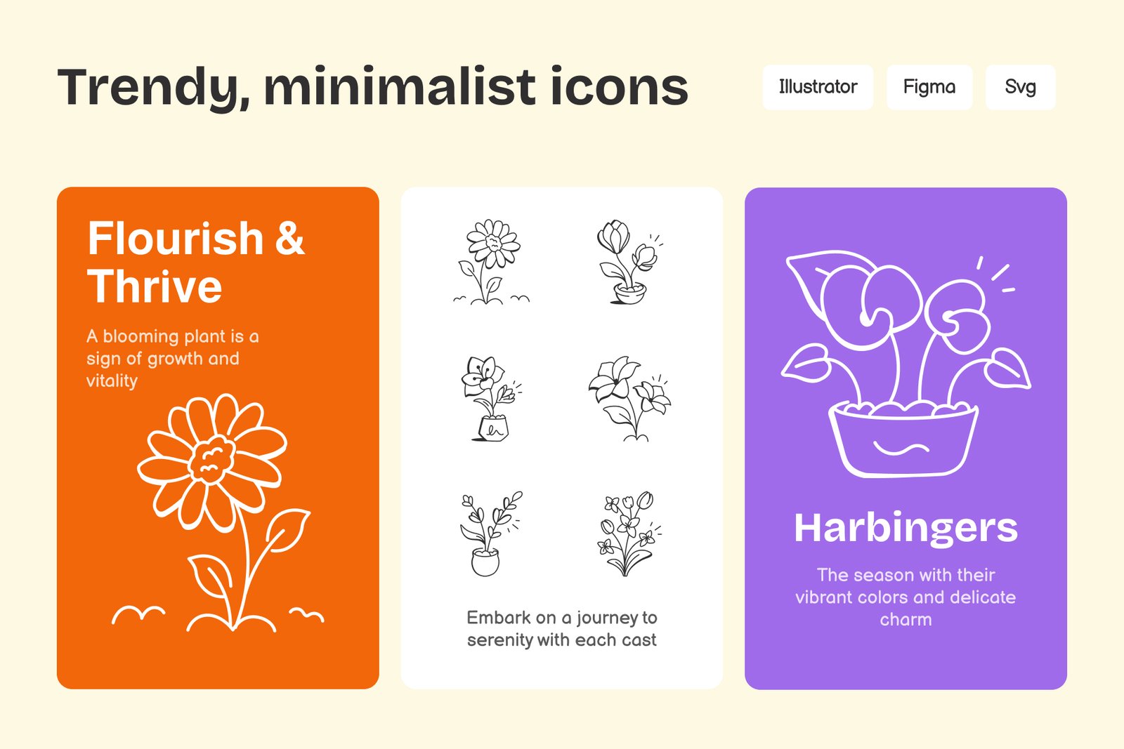 Flower Doodles Set