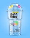 Clear Plastic Cup Mockup