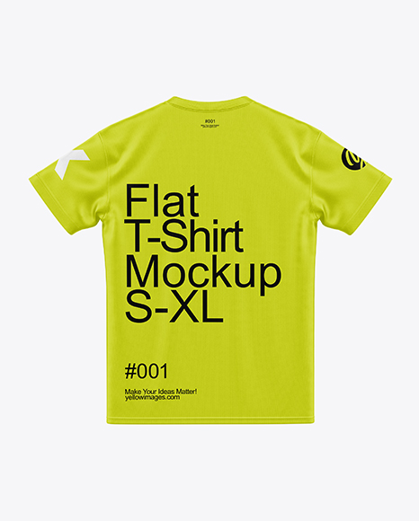 T-Shirt Mockup - Back View - Jersey t shirt mockup