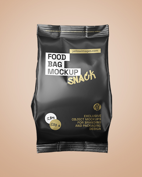 Matte Food Bag Mockup