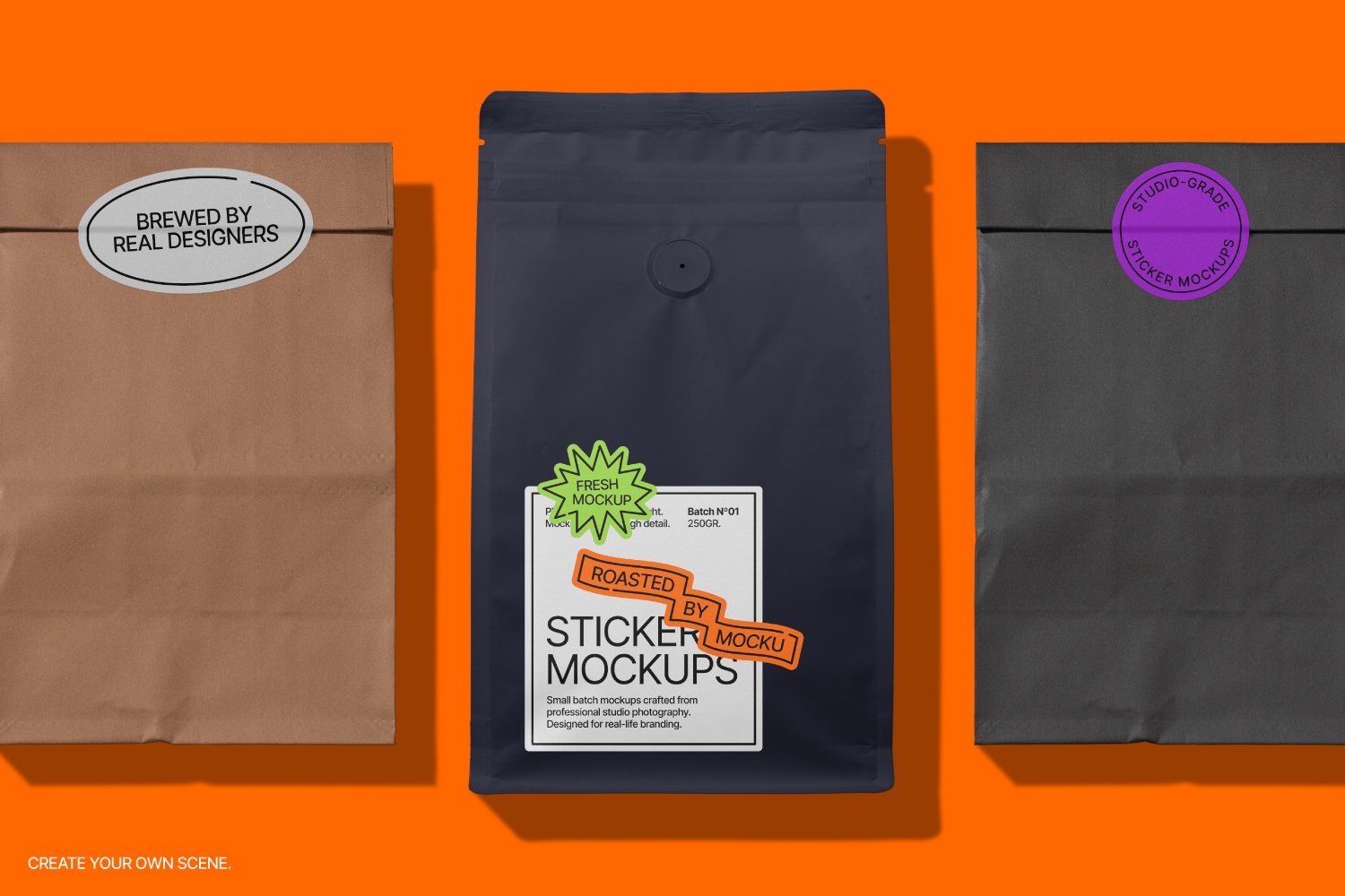 Aesthetic Sticker Mockup Bundle