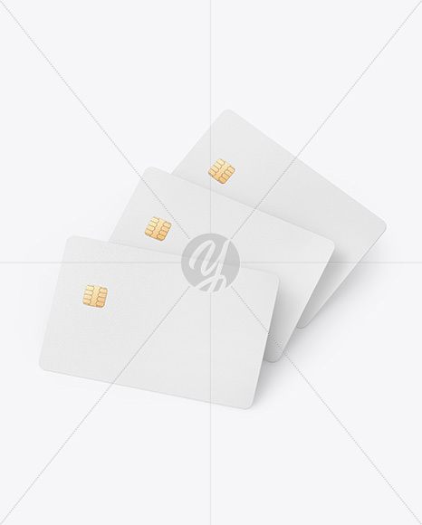 Three Credit Cards Mockup