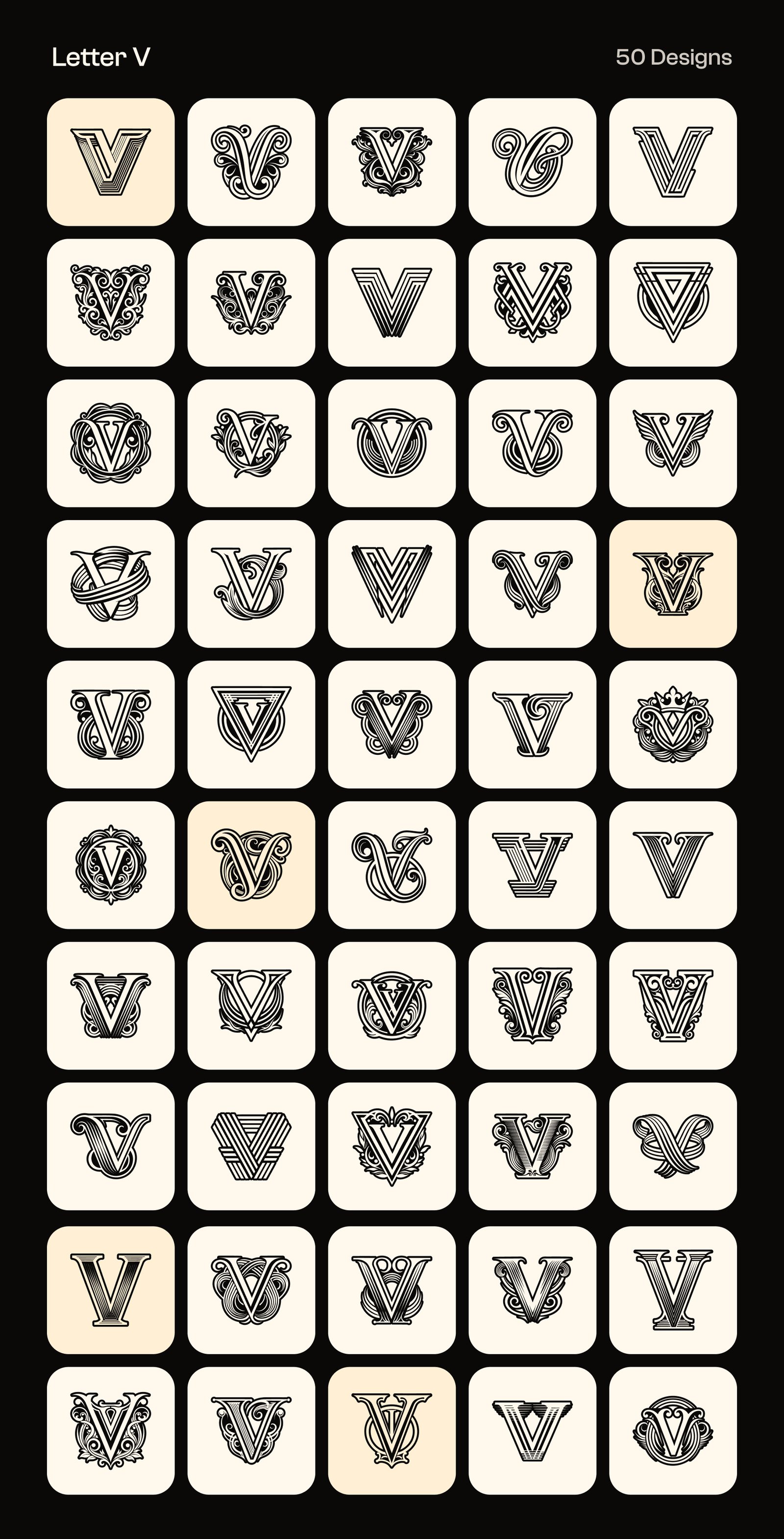 Alphabet Letters Logo Bundle