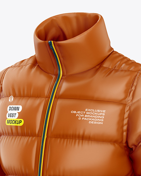 Glossy Down Jacket Mockup