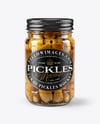 Glass Jar with Porcini Mushrooms Mockup