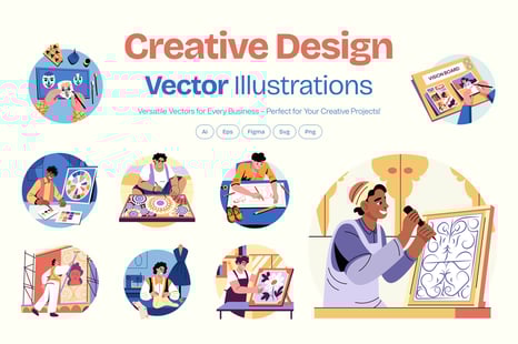 Creative Design Illustration Set