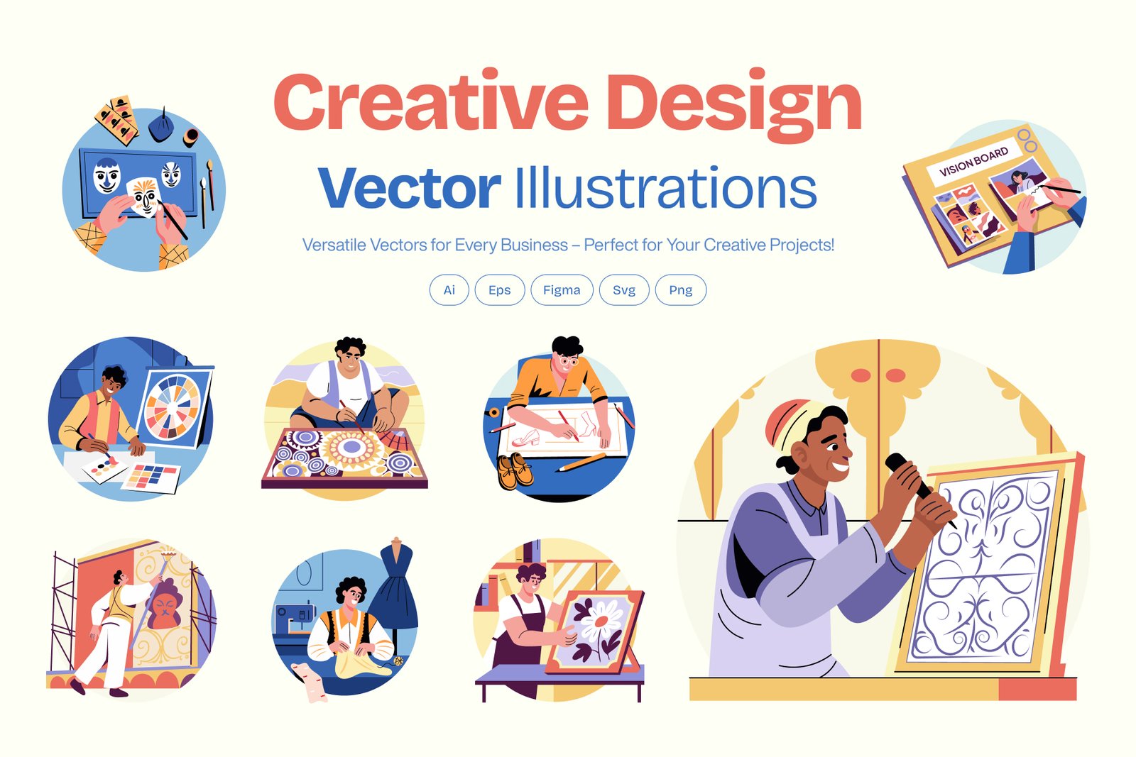 Creative Design Illustration Set