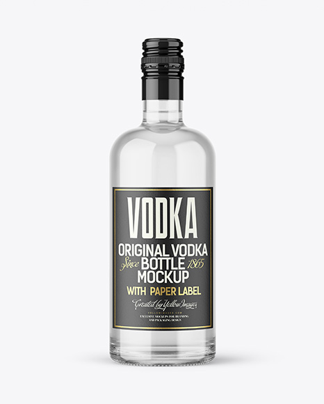 Vodka Bottle Mockup - Packaging mockups