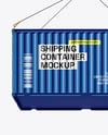 Shipping Container with Slings Mockup